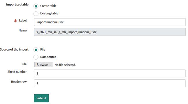 Import data